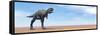 Large Aucasaurus Dinosaur Standing in the Desert-null-Framed Stretched Canvas