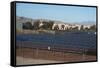 Large Bank of Solar Panels, Las Vegas, Nevada, United States of America, North America-Ethel-Framed Stretched Canvas