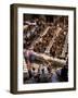 Large Banquet in the Contrada Quarter, Palio, Siena, Tuscany, Italy-Bruno Morandi-Framed Photographic Print