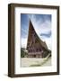 Large Batak Style Catholic Church with Beautiful Traditional Batak Painted Carving-Annie Owen-Framed Photographic Print