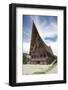 Large Batak Style Catholic Church with Beautiful Traditional Batak Painted Carving-Annie Owen-Framed Photographic Print