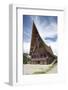 Large Batak Style Catholic Church with Beautiful Traditional Batak Painted Carving-Annie Owen-Framed Photographic Print