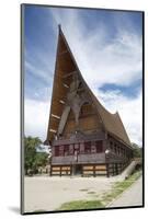 Large Batak Style Catholic Church with Beautiful Traditional Batak Painted Carving-Annie Owen-Mounted Photographic Print