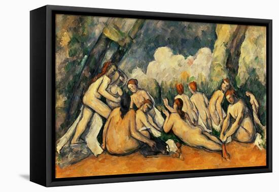 Large Bathers II, 1900-1906-Paul Cézanne-Framed Stretched Canvas