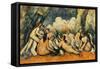 Large Bathers II, 1900-1906-Paul Cézanne-Framed Stretched Canvas