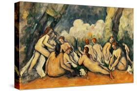 Large Bathers II, 1900-1906-Paul Cézanne-Stretched Canvas