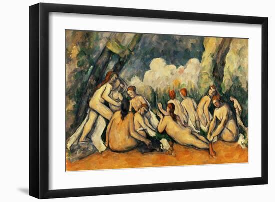 Large Bathers II, 1900-1906-Paul Cézanne-Framed Giclee Print