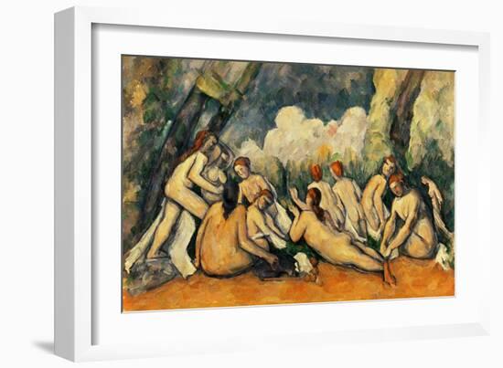 Large Bathers II, 1900-1906-Paul Cézanne-Framed Giclee Print