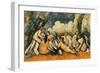 Large Bathers II, 1900-1906-Paul Cézanne-Framed Giclee Print