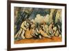 Large Bathers II, 1900-1906-Paul Cézanne-Framed Giclee Print