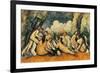 Large Bathers II, 1900-1906-Paul Cézanne-Framed Giclee Print