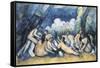 Large Bathers-Paul Cézanne-Framed Stretched Canvas