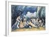 Large Bathers-Paul Cézanne-Framed Art Print