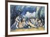 Large Bathers-Paul Cézanne-Framed Premium Giclee Print