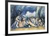 Large Bathers-Paul Cézanne-Framed Premium Giclee Print