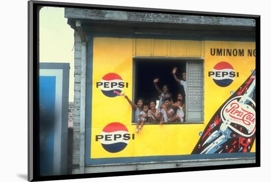 Large Billboard Painted on Side of Building Advertising Pepsi Cola, Manila, Philippines-Arthur Schatz-Mounted Photographic Print