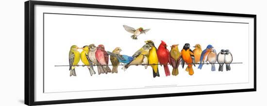 Large Bird Menagerie-Wendy Russell-Framed Premium Giclee Print