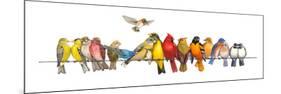 Large Bird Menagerie-Wendy Russell-Mounted Premium Giclee Print