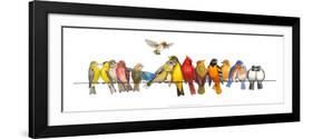 Large Bird Menagerie-Wendy Russell-Framed Art Print