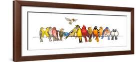 Large Bird Menagerie-Wendy Russell-Framed Art Print