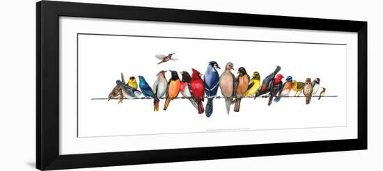 Large Bird Menagerie-Wendy Russell-Framed Art Print