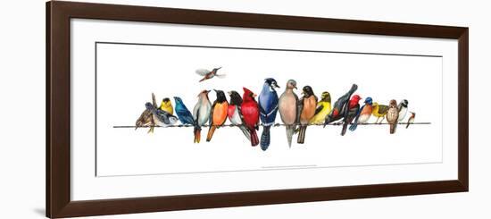 Large Bird Menagerie-Wendy Russell-Framed Art Print