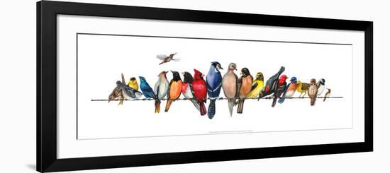 Large Bird Menagerie-Wendy Russell-Framed Art Print