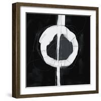 Large Black, White and Grey Abstract-Real Callahan-Framed Art Print