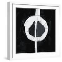 Large Black, White and Grey Abstract-Real Callahan-Framed Art Print