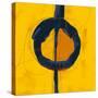 Large Black, Yellow and Orange Abstract-Real Callahan-Stretched Canvas
