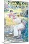 Large Boston Public Garden Sketchbook: Mothers and children in the park.-Maurice Brazil Prendergast-Mounted Poster
