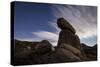 Large Boulders Backdropped by Stars and Clouds, California-null-Stretched Canvas