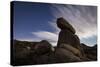 Large Boulders Backdropped by Stars and Clouds, California-null-Stretched Canvas