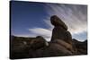 Large Boulders Backdropped by Stars and Clouds, California-null-Stretched Canvas