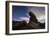 Large Boulders Backdropped by Stars and Clouds, California-null-Framed Photographic Print