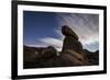 Large Boulders Backdropped by Stars and Clouds, California-null-Framed Photographic Print