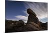 Large Boulders Backdropped by Stars and Clouds, California-null-Mounted Photographic Print