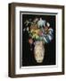 Large Bouquet on a Black Background, C.1910-Odilon Redon-Framed Premium Giclee Print