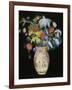 Large Bouquet on a Black Background, circa 1910-Odilon Redon-Framed Giclee Print