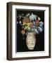 Large Bouquet on a Black Background, circa 1910-Odilon Redon-Framed Giclee Print