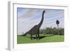 Large Brachiosaurus in an Open Field-null-Framed Art Print