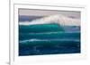 Large breaking wave, West Oahu, Hawaii-Mark A Johnson-Framed Photographic Print