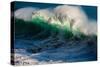 Large breaking wave, West Oahu, Hawaii-Mark A Johnson-Stretched Canvas