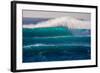 Large breaking wave, West Oahu, Hawaii-Mark A Johnson-Framed Photographic Print