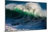 Large breaking wave, West Oahu, Hawaii-Mark A Johnson-Mounted Photographic Print