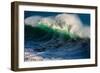 Large breaking wave, West Oahu, Hawaii-Mark A Johnson-Framed Photographic Print