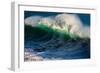 Large breaking wave, West Oahu, Hawaii-Mark A Johnson-Framed Photographic Print