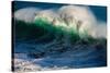 Large breaking wave, West Oahu, Hawaii-Mark A Johnson-Stretched Canvas