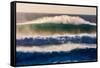 Large breaking wave, West Oahu, Hawaii-Mark A Johnson-Framed Stretched Canvas