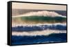 Large breaking wave, West Oahu, Hawaii-Mark A Johnson-Framed Stretched Canvas